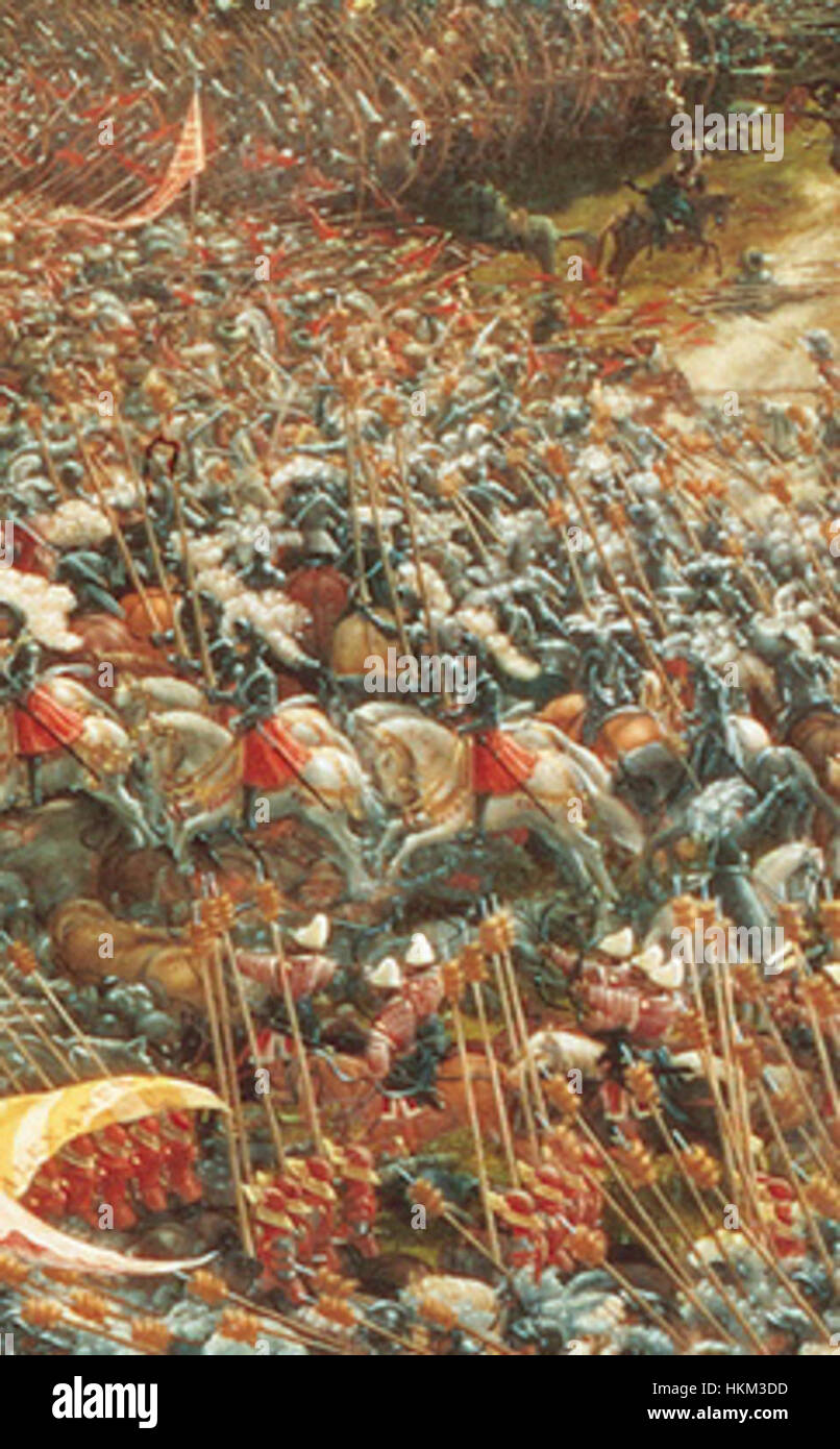 A detailed depiction from the *Battle of Issus*, illustrating the ...