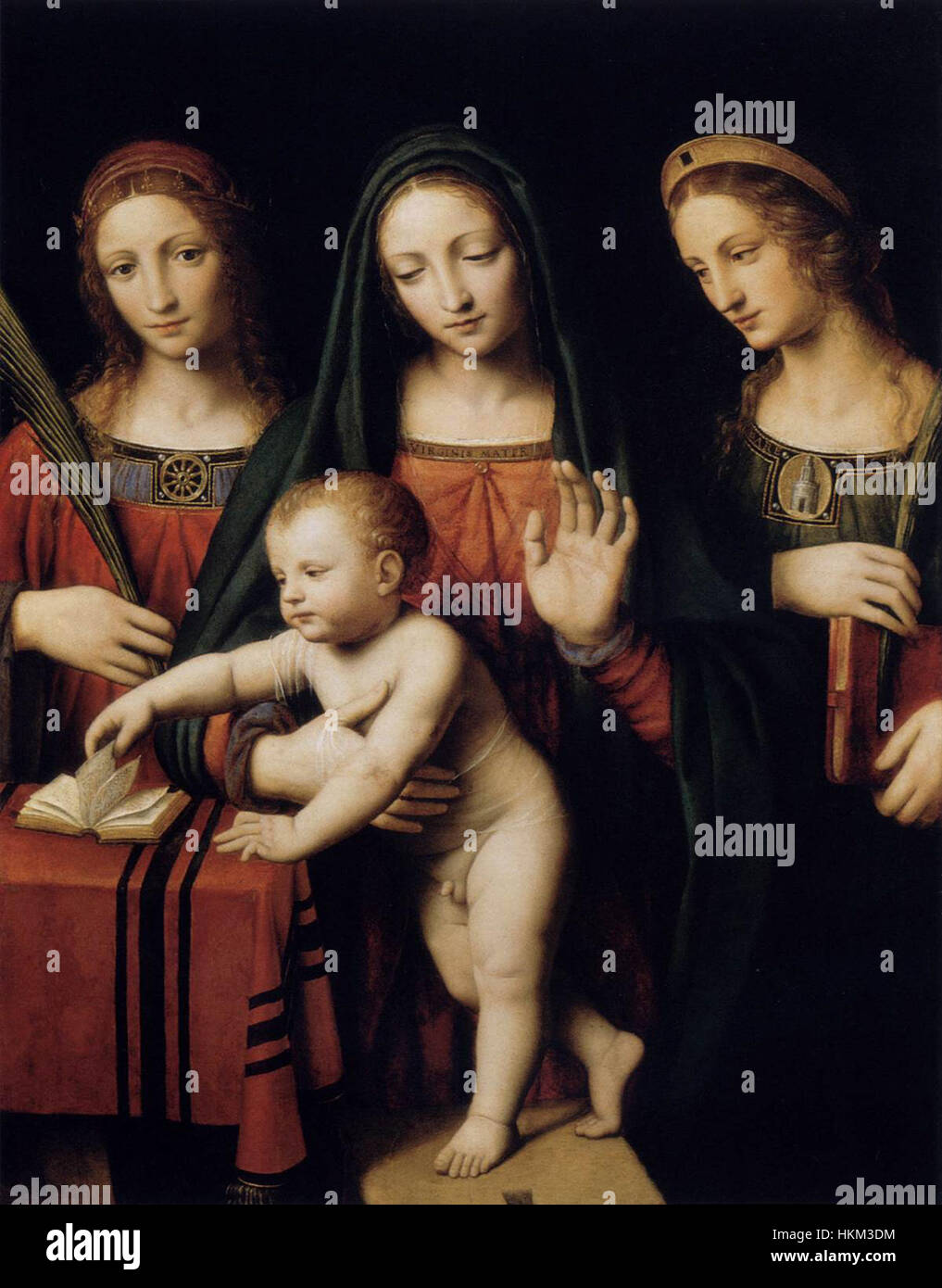 Bernardino Luini’s 'Madonna and Child with Sts Catherine and Barbara ...