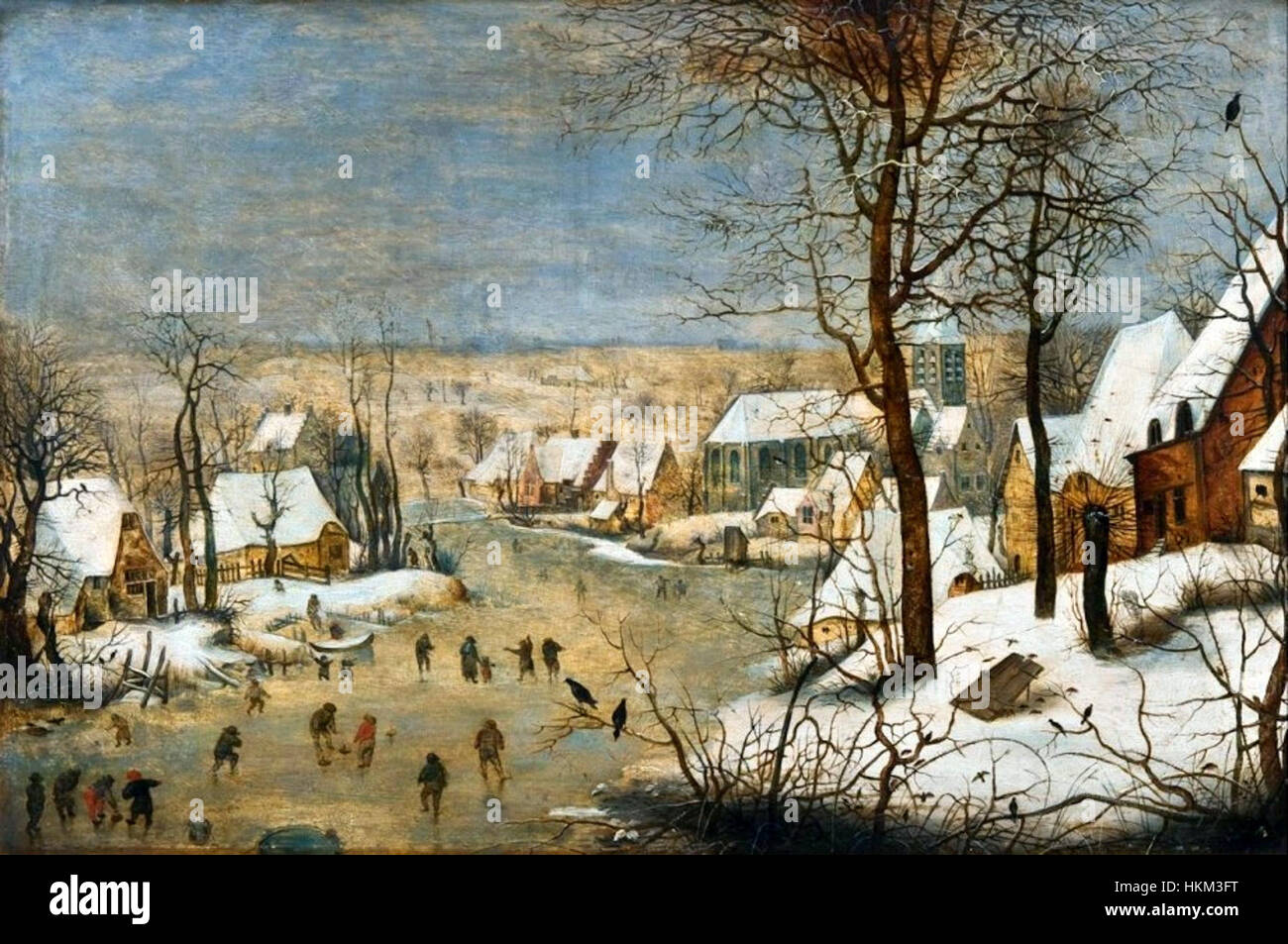 Brueghel the Younger Winter landscape Stock Photo