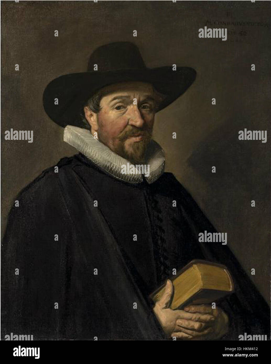 Painting portrait man holding a book hi-res stock photography and ...