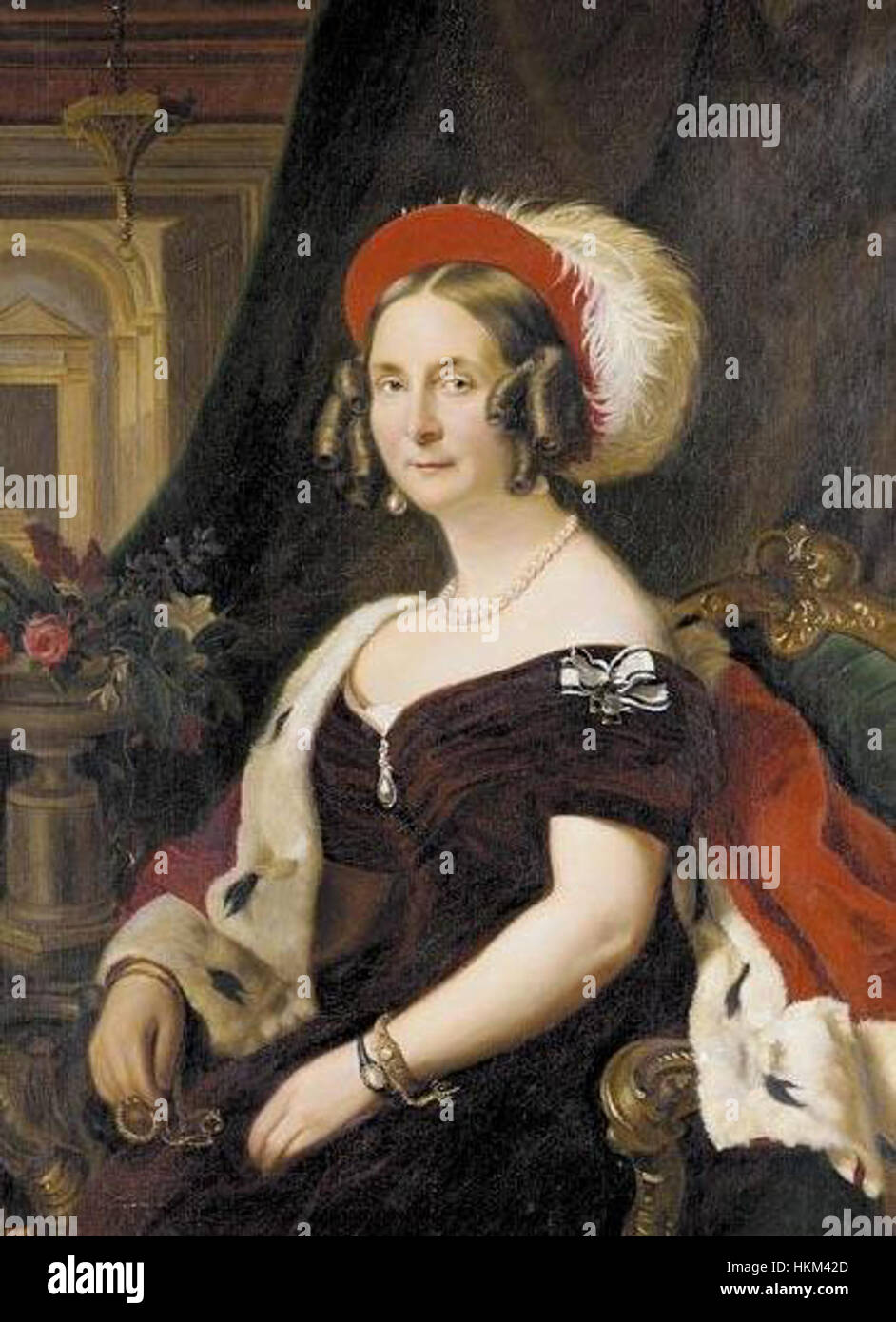 Frederica of Mecklenburg-Strelitz, queen of Hanover Stock Photo