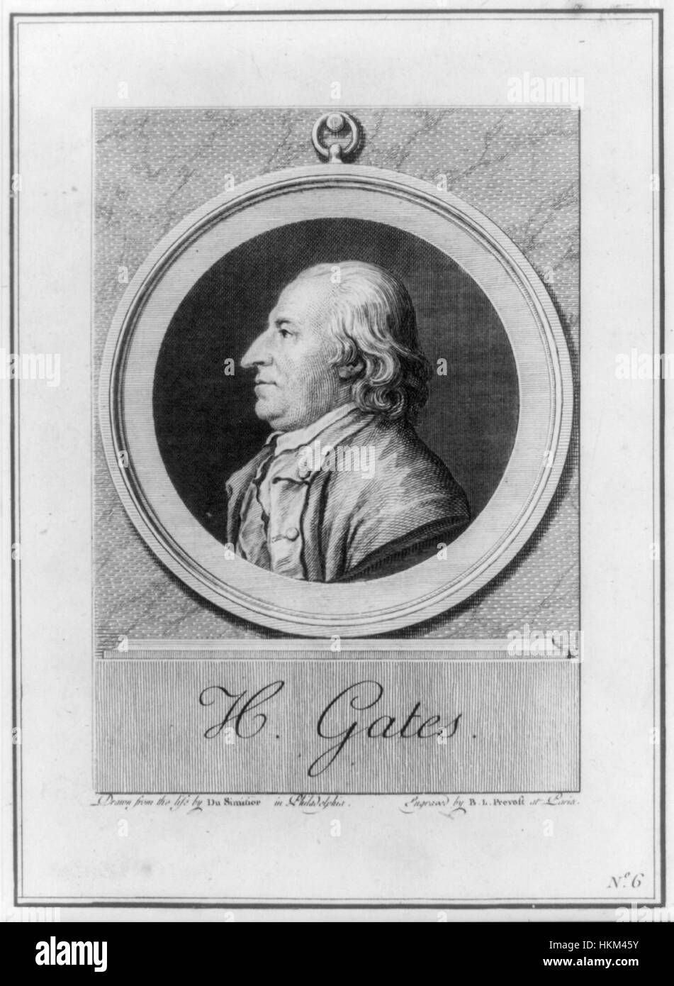 Horatio Gates 1781 Stock Photo