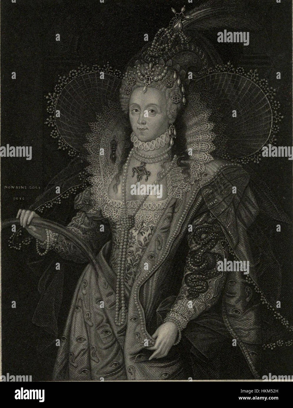 This portrait of Queen Elizabeth I of England showcases the iconic ...