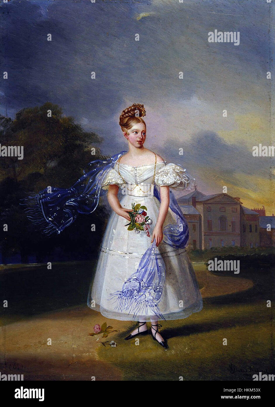 Queen Victoria when a girl 1832 Stock Photo