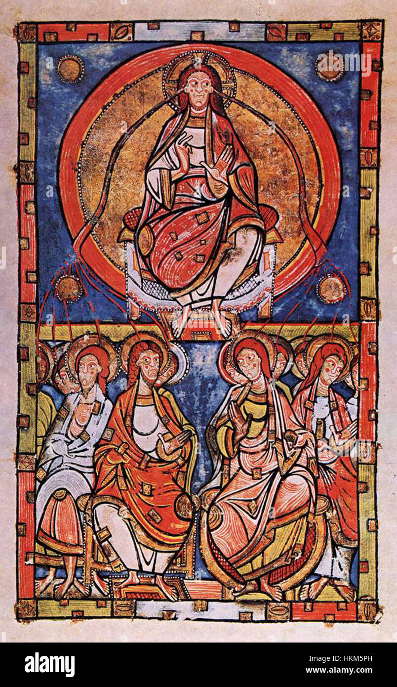 12th-century painters - Pentecost - WGA15840 Stock Photo