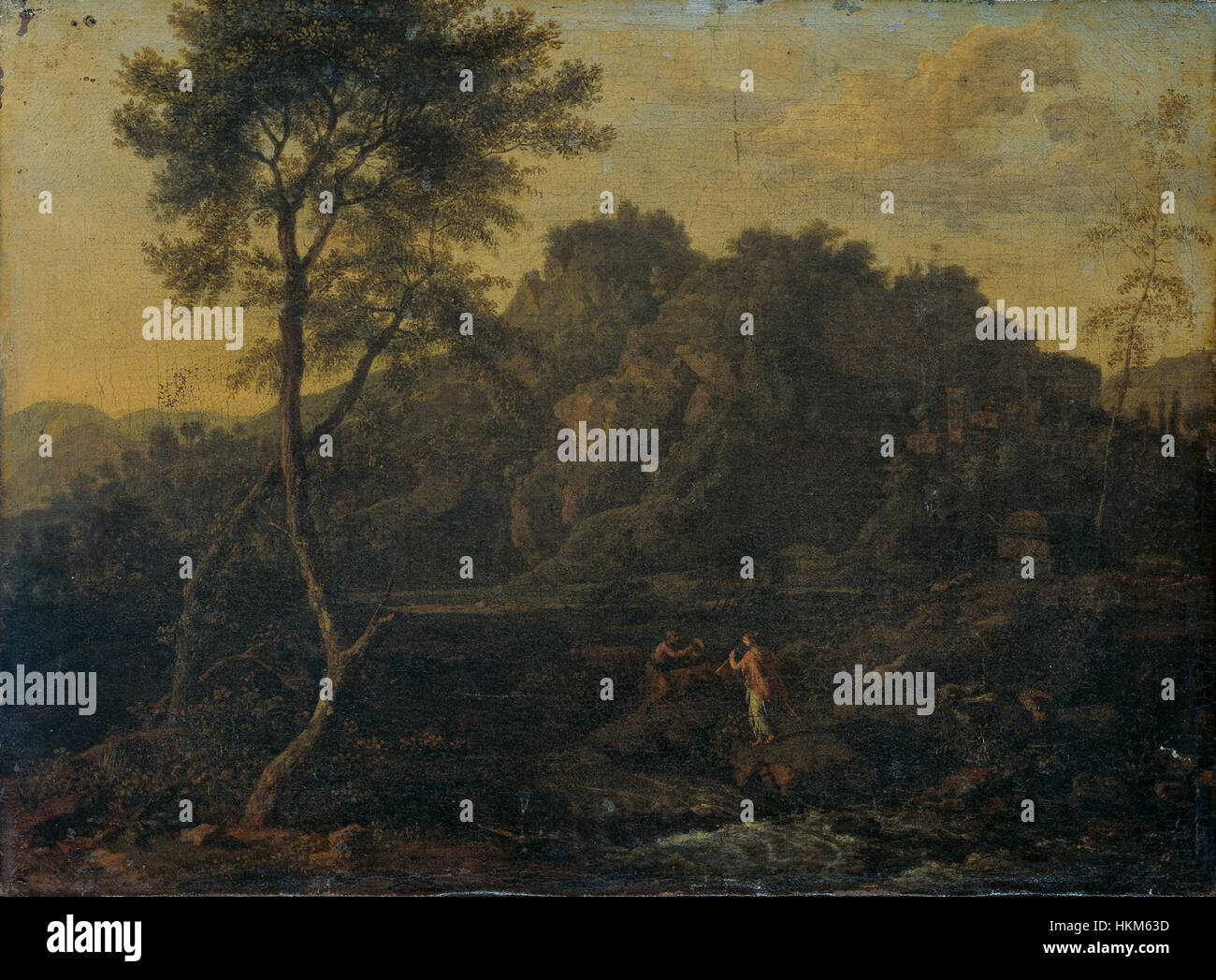 Abraham Genoels Landscape with Apollo and Calliope Stock Photo Alamy
