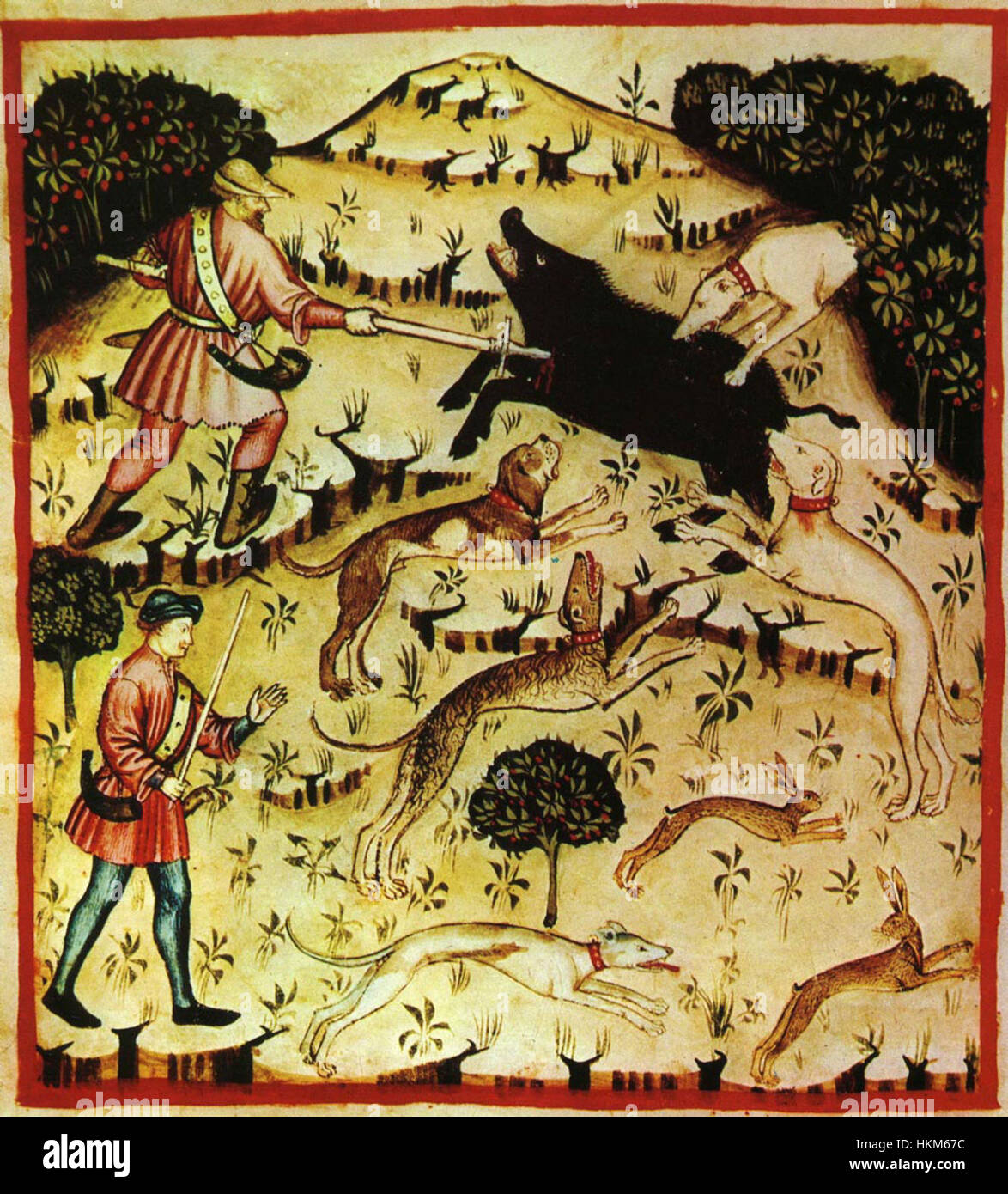 Hunting Renaissance Scene Renaissance hunting artifact hi-res stock photography and images - Alamy