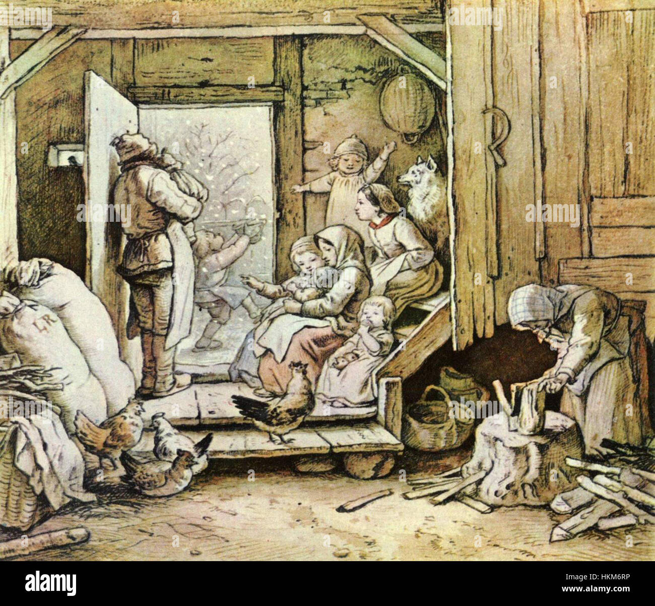 Drawing By Ludwig Richter High Resolution Stock Photography And Images drawing-by-ludwig-richter-high-resolution-stock-photography-and-images