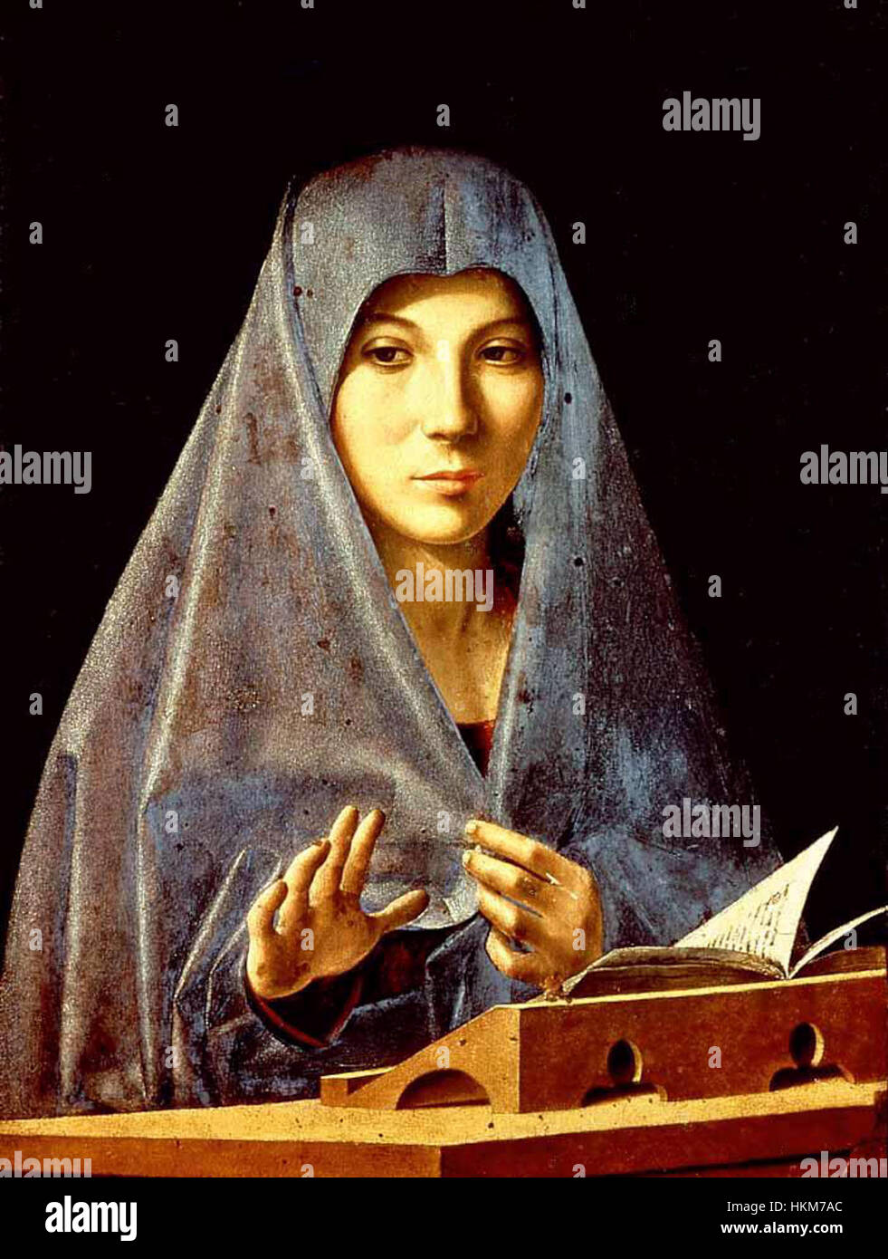 Antonello da Messina - Virgin Annunciate - WGA00762 Stock Photo