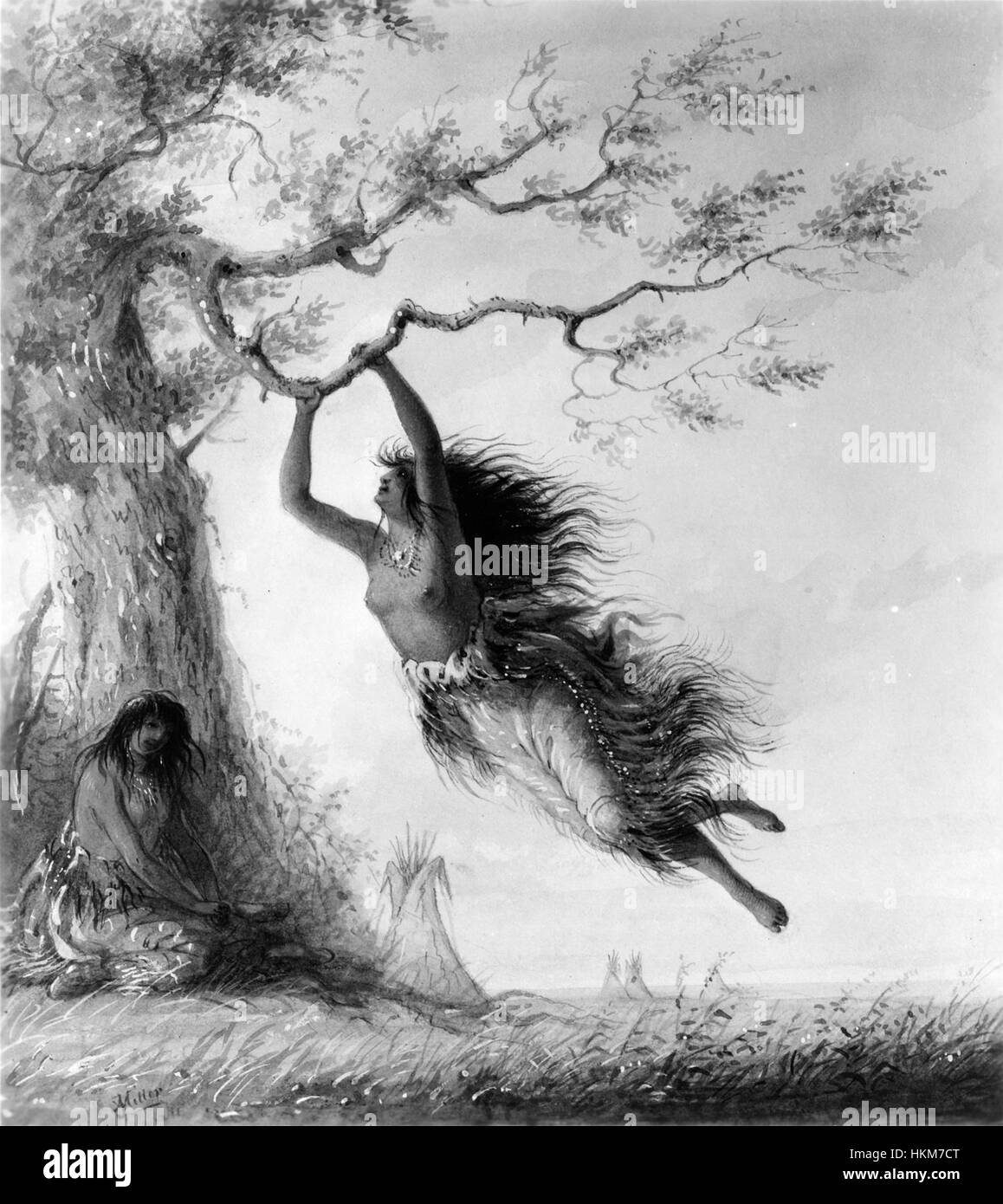 Alfred Jacob Miller’s 'Indian Girls, Swinging,' housed in the Walters ...