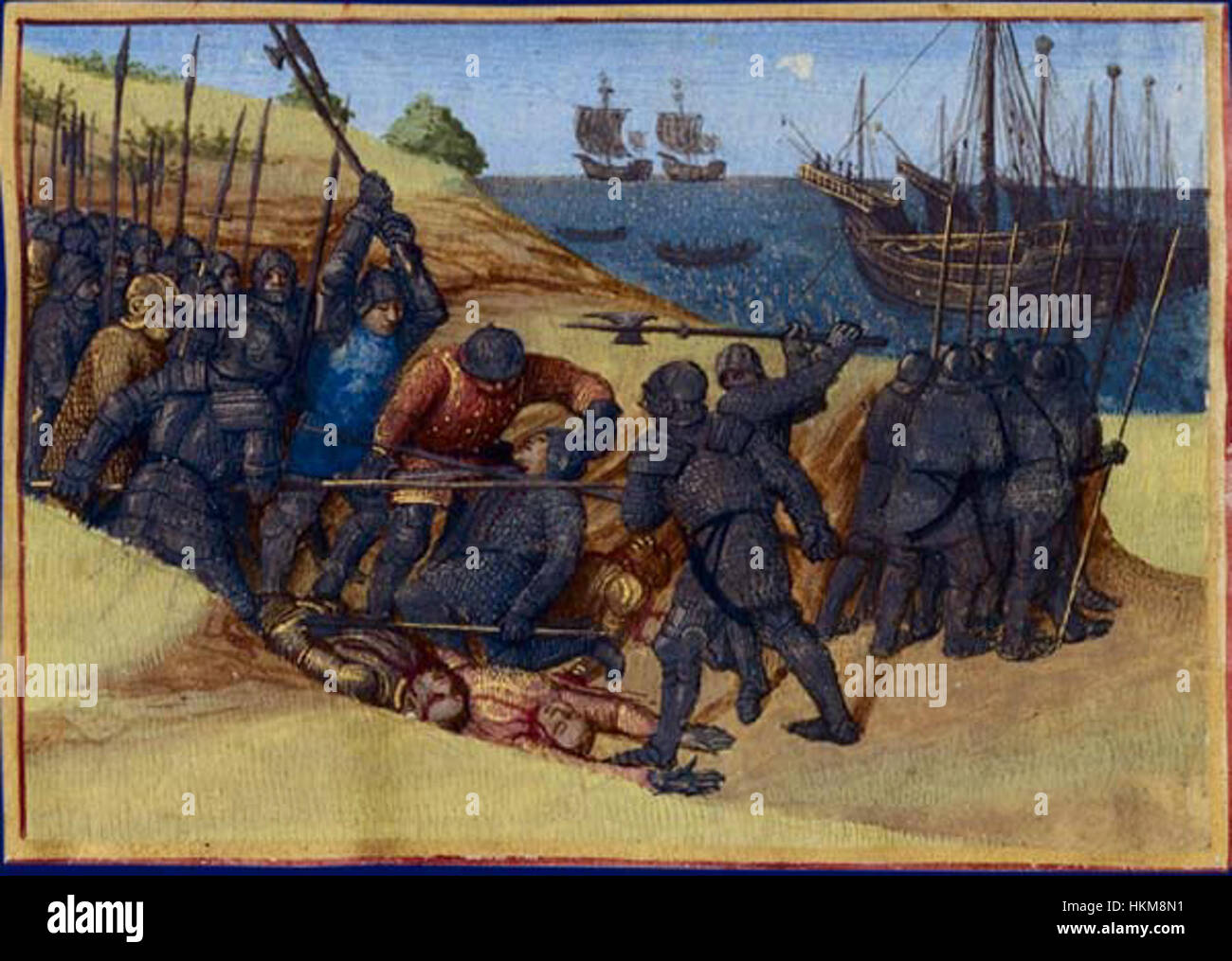 Chaotic medieval battle scene hi-res stock photography and images - Alamy