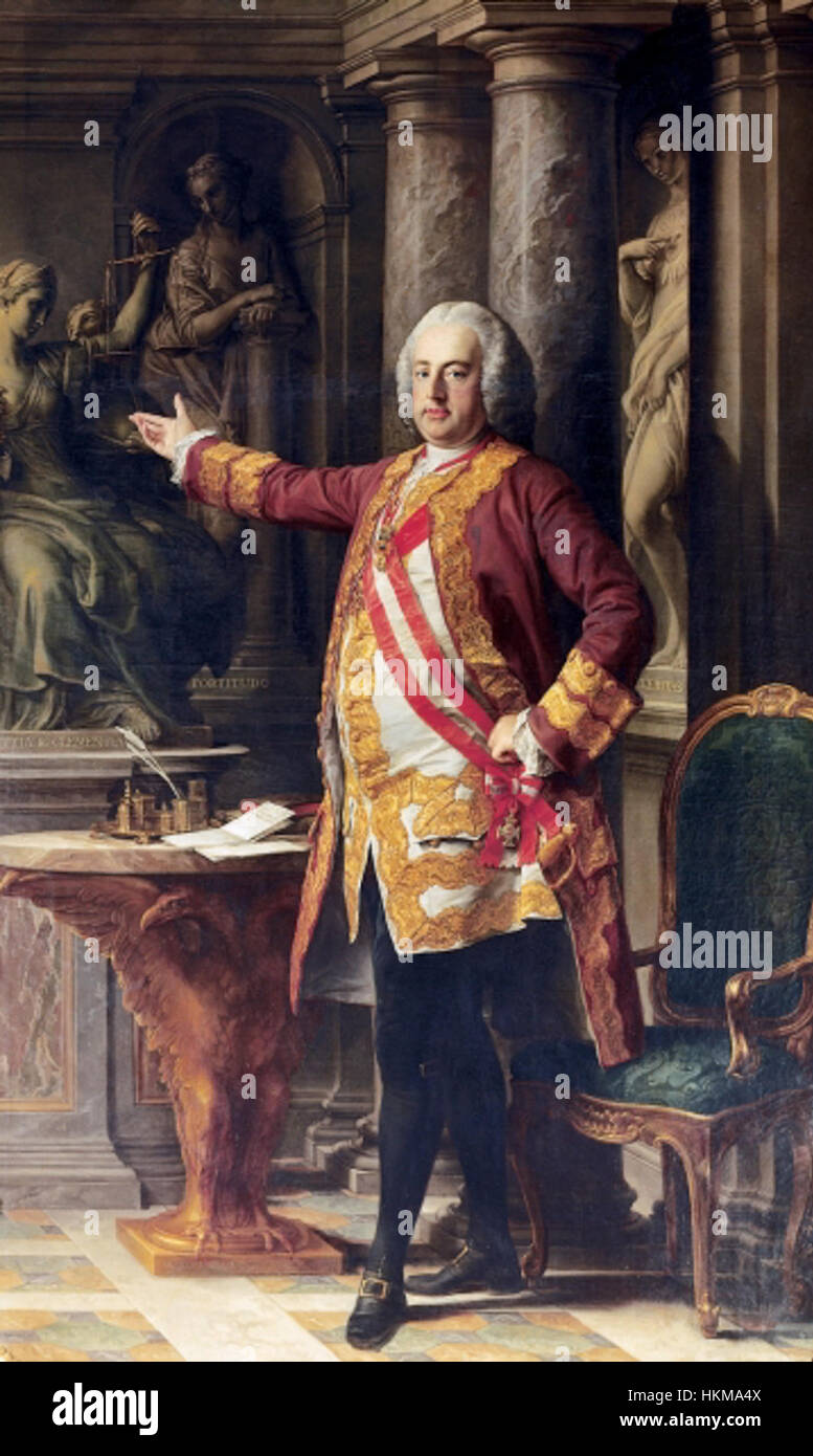 The portrait of Francis I, Holy Roman Emperor, captures the dignified ...