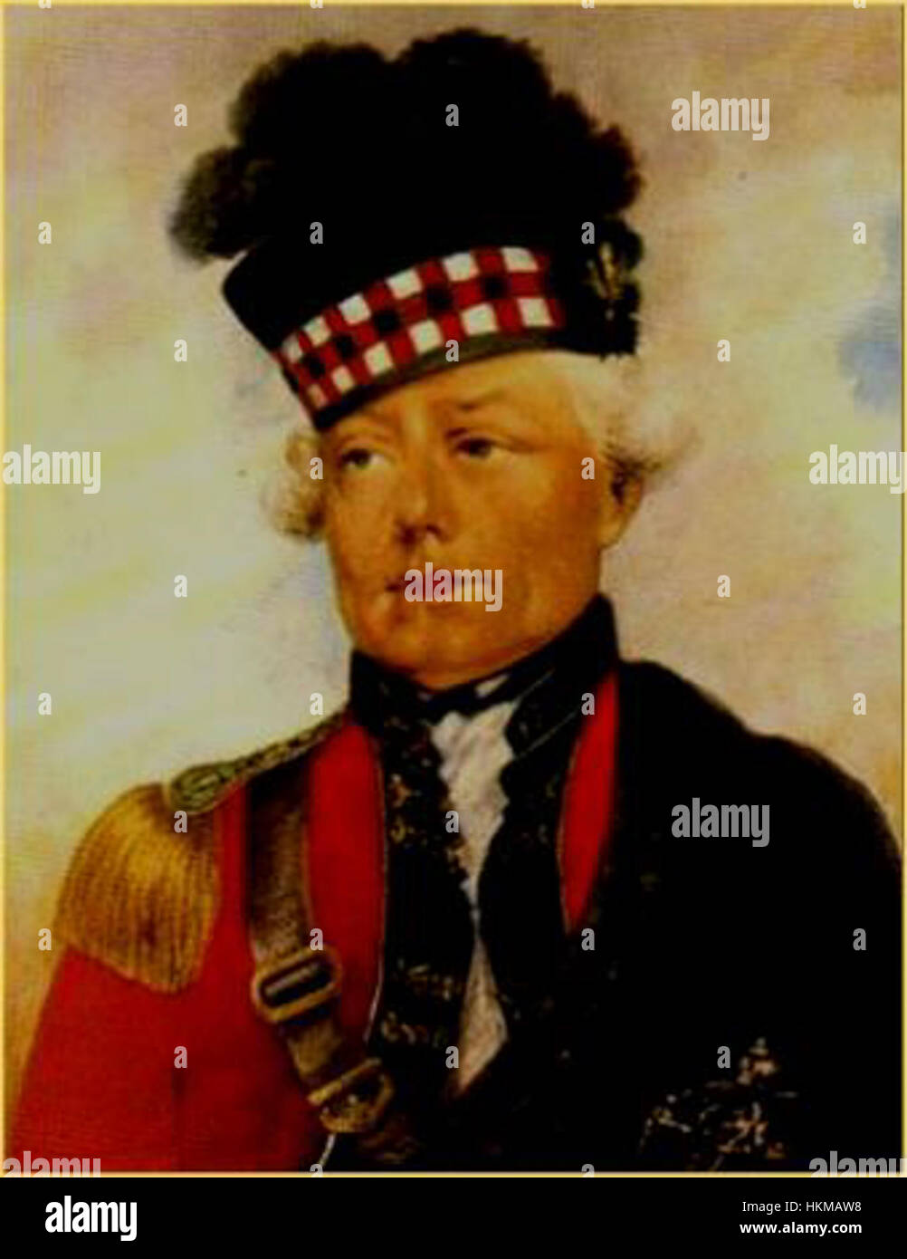 This portrait, titled 'Major John Small,' features a distinguished ...