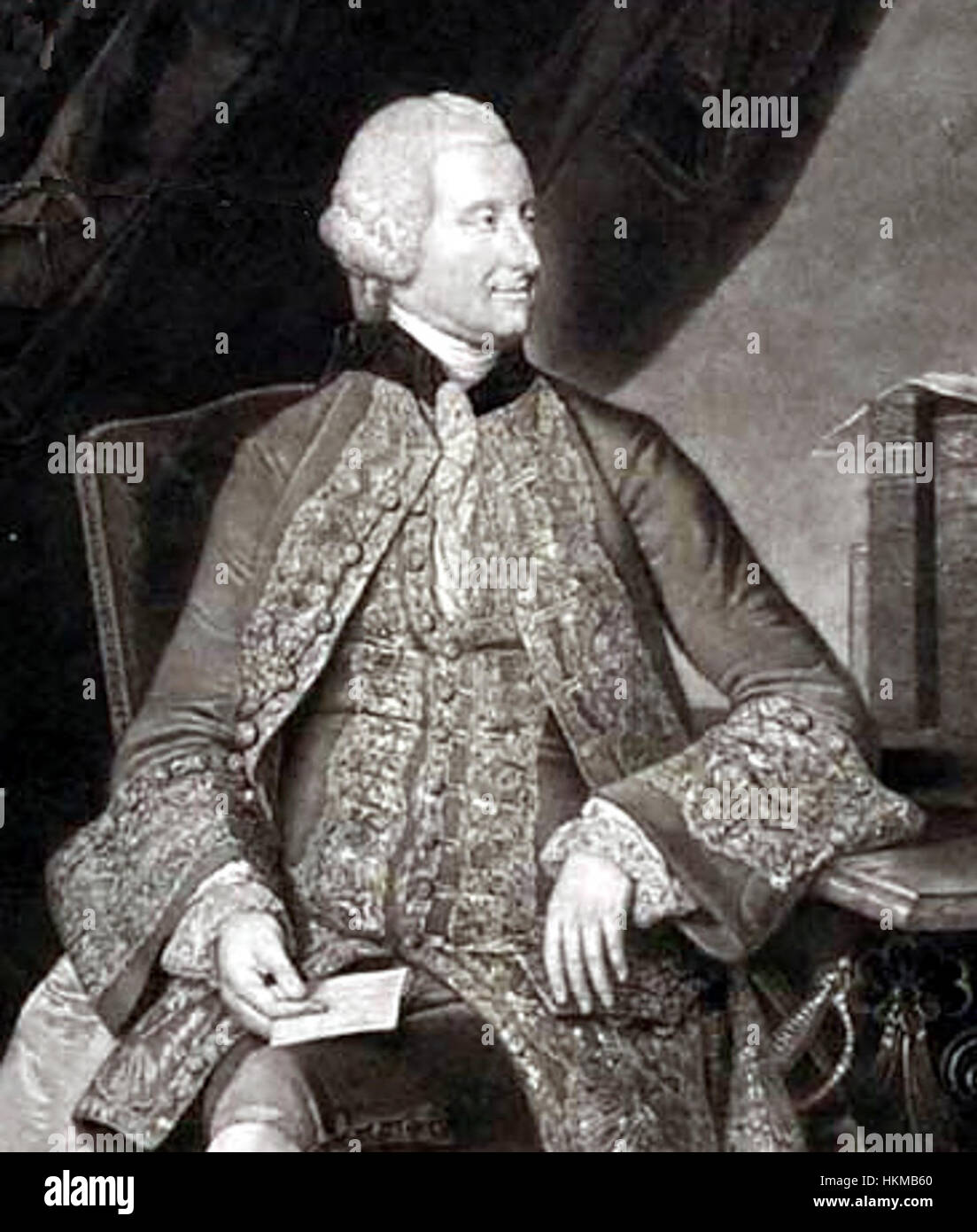 John Montagu, 4. Earl of Sandwich Stock Photo