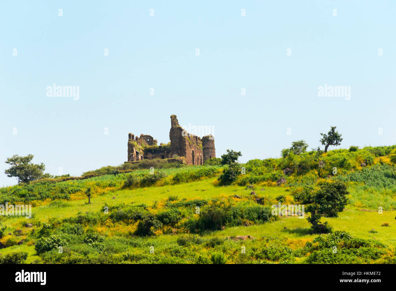 Guzara Castle, Gondar, Ethiopia Stock Photo