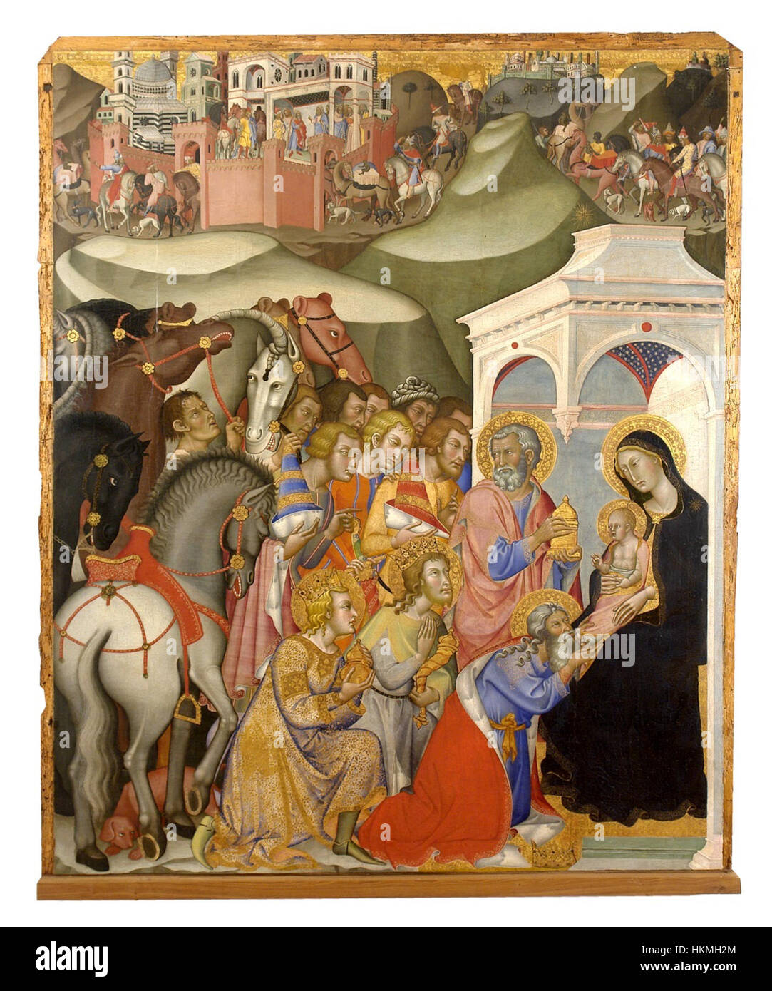 This painting by Bartolo di Fredi, 'The Adoration of the Magi ...
