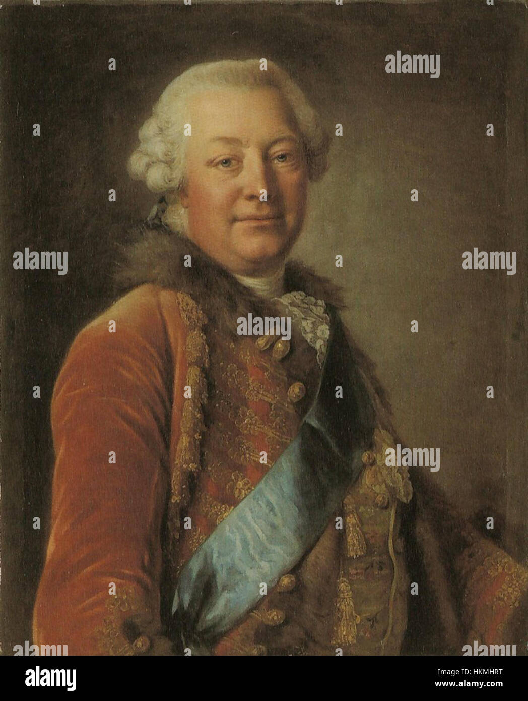 This 18th-century oil painting depicts Friedrich III of Brandenburg ...