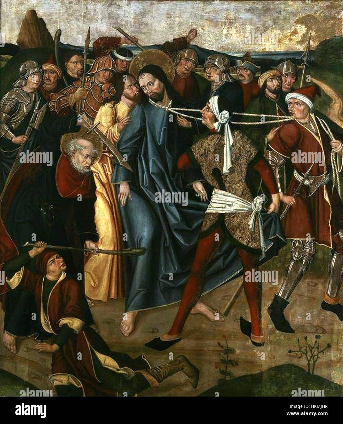 The 'Capture of Christ' is a painting attributed to the Master of 1486 ...