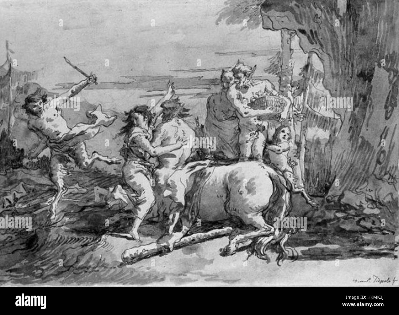 Giovanni Battista Tiepolo's 'Abduction of Deianira' depicts the ...