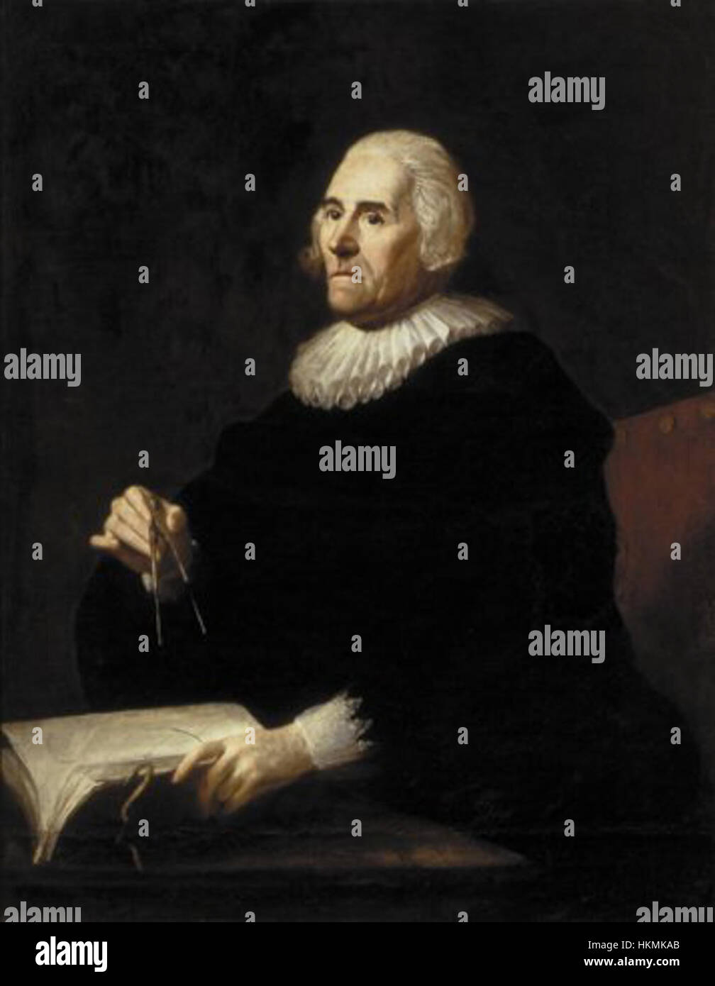 Flemish Portrait of an astronomer Stock Photo