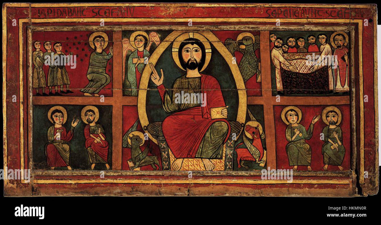 This 13th-century altar frontal, painted by unknown artists, is a ...