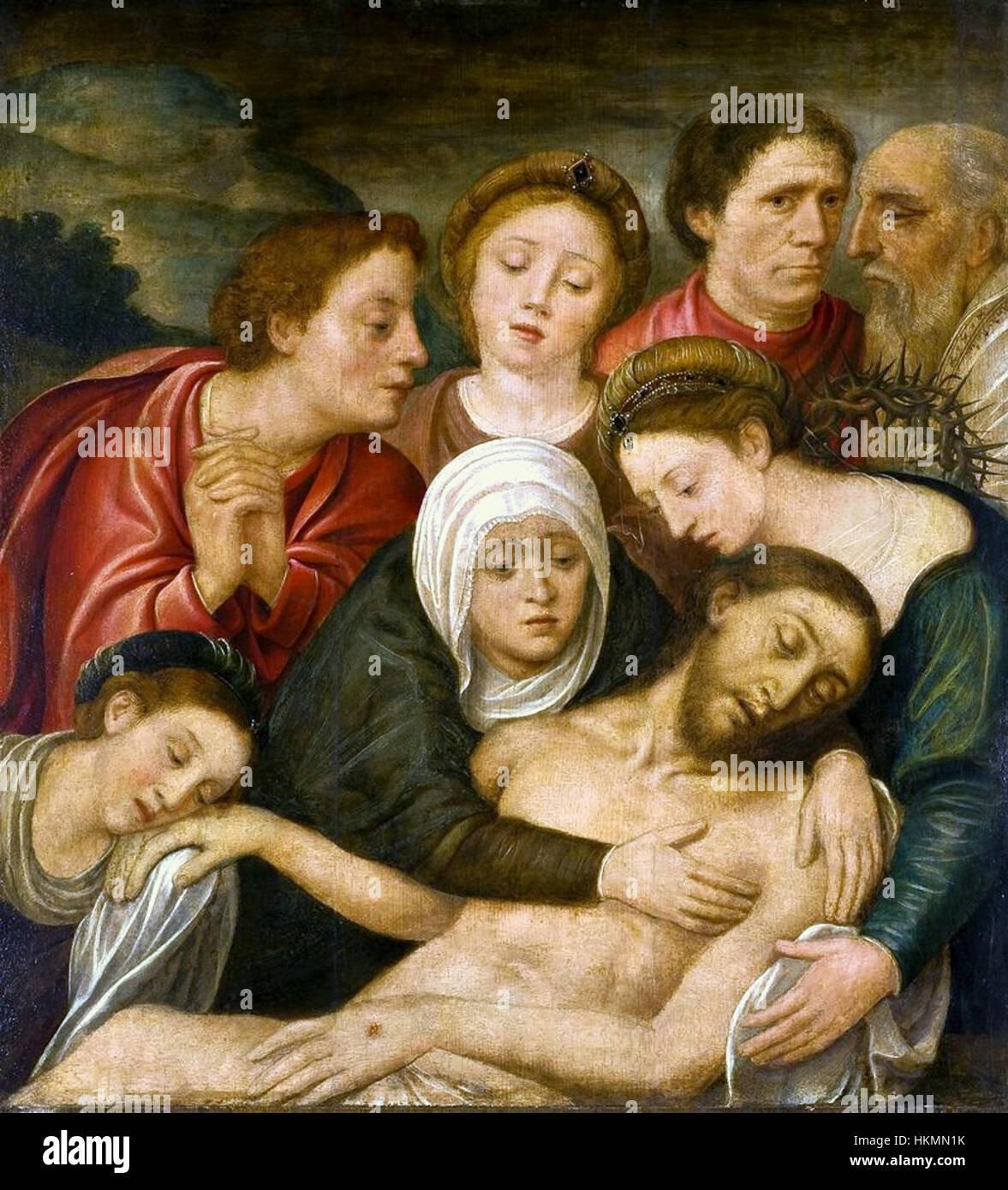 The crucifixion of christ oil art hi-res stock photography The crucifixion of christ oil art hi-res stock photography