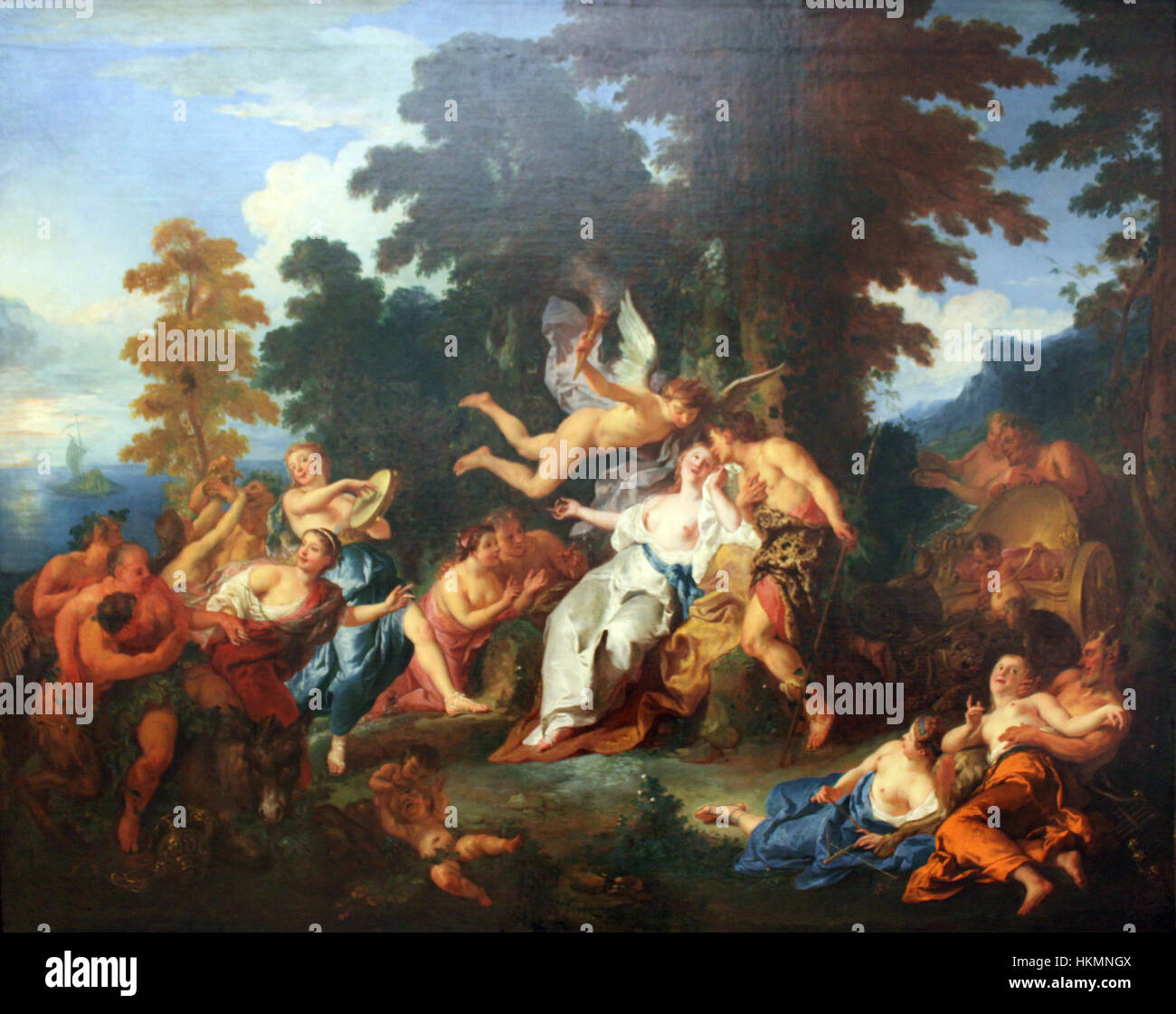 The 1717 painting 'Bacchus und Ariadne' by Jean Baptiste de Troy ...