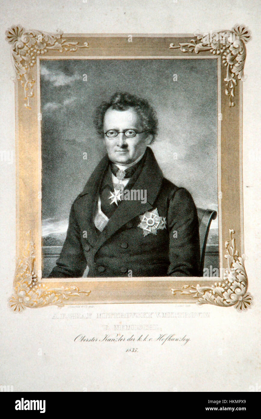 Anton Friedrich Mittrowsky Litho 02 Stock Photo Alamy