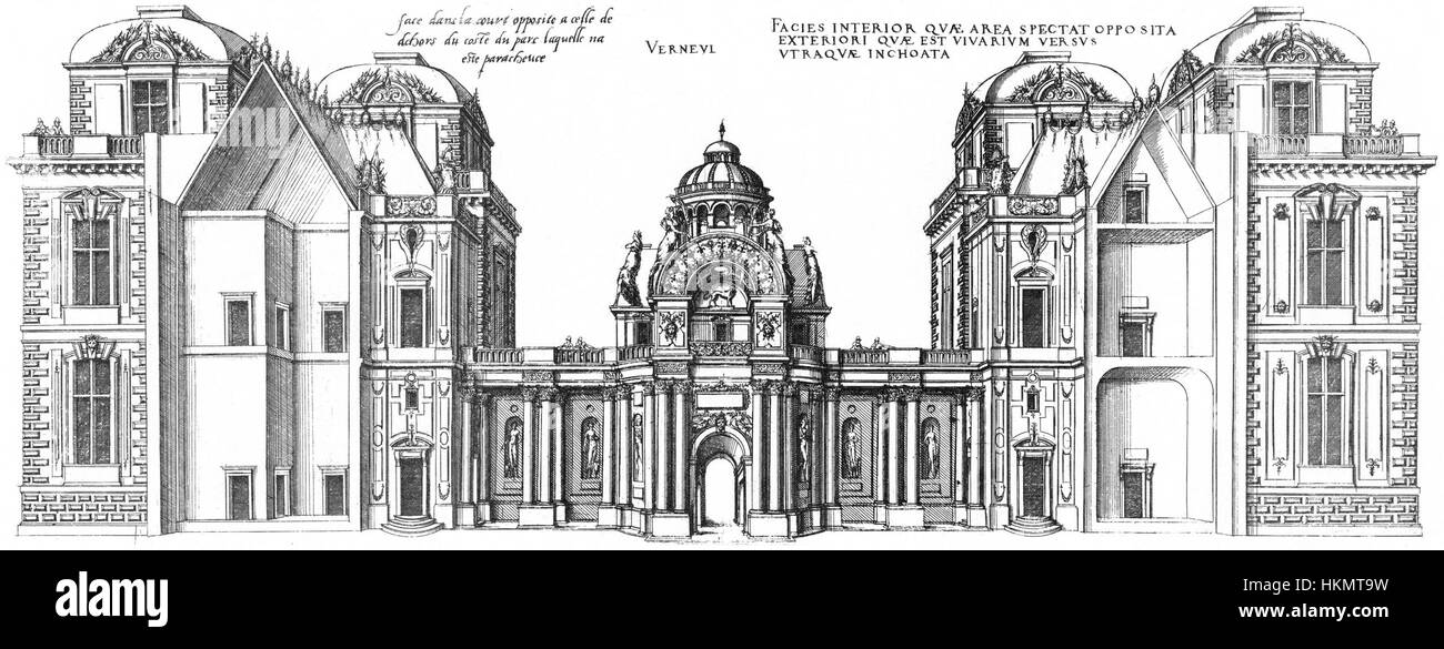 This architectural drawing represents the first design for the ...