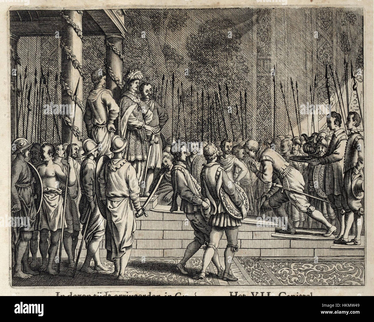 AMH6981KB Joris van Spilbergen in an audience with Vimala Dharma