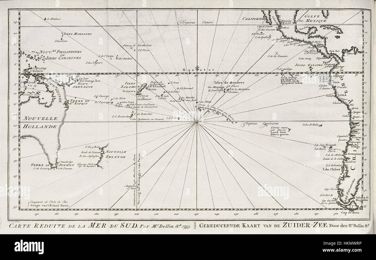 Antique map of south pacific hi-res stock photography and images - Alamy