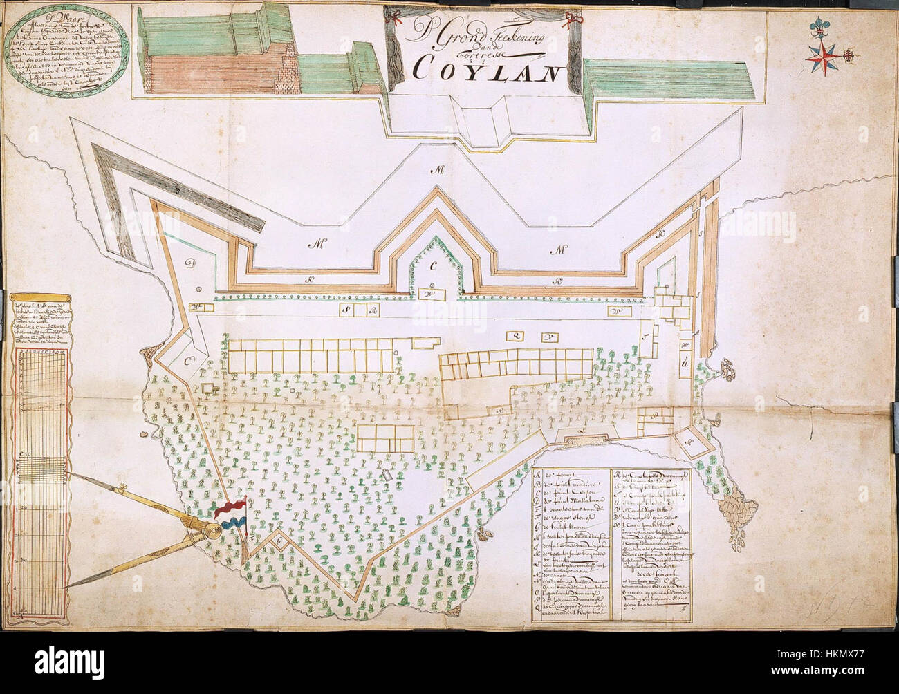 This artwork depicts Fort Coylan, representing a military fortification ...
