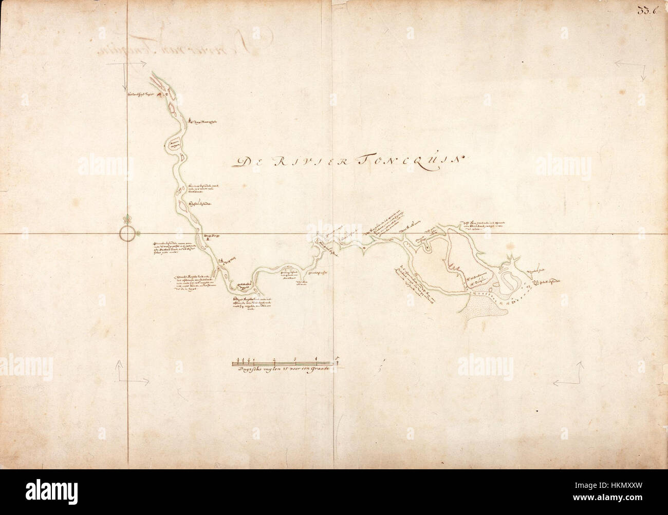 Trade routes map 17th century hi-res stock photography and images - Alamy
