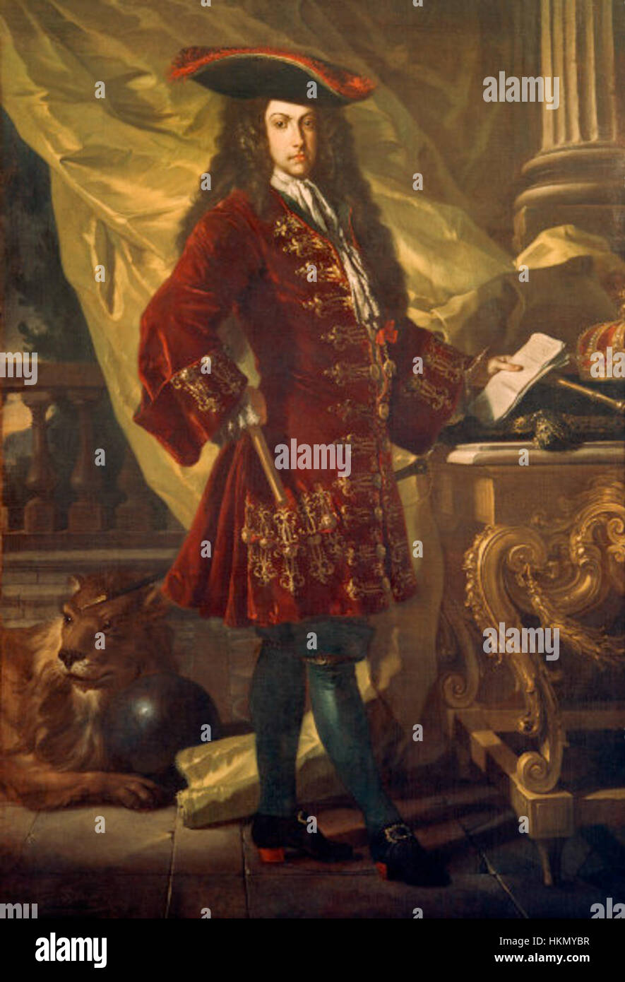 Portrait of Charles III of Habsburg Stock Photo