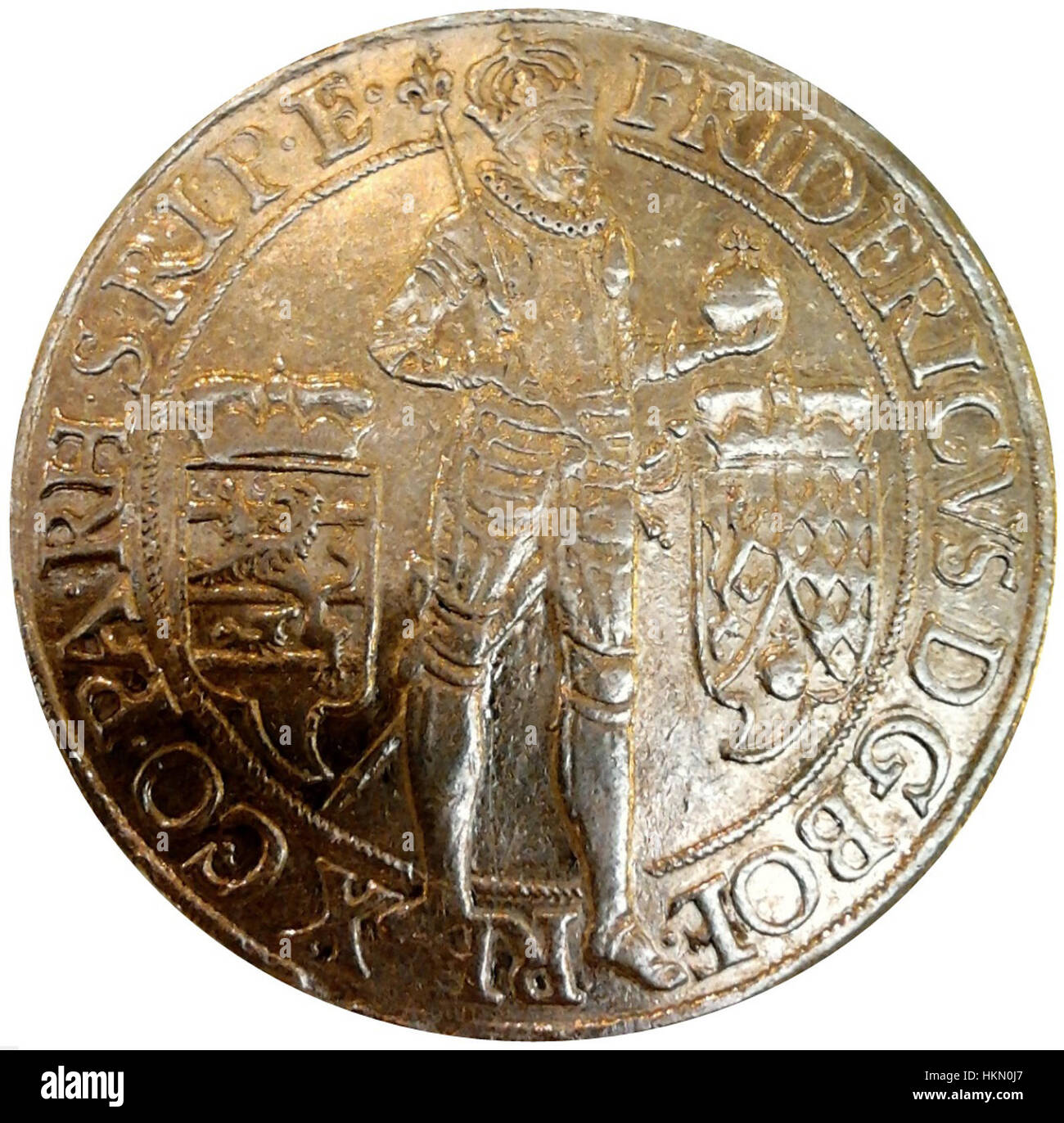 Prague 10 ducats of Frederick V Stock Photo