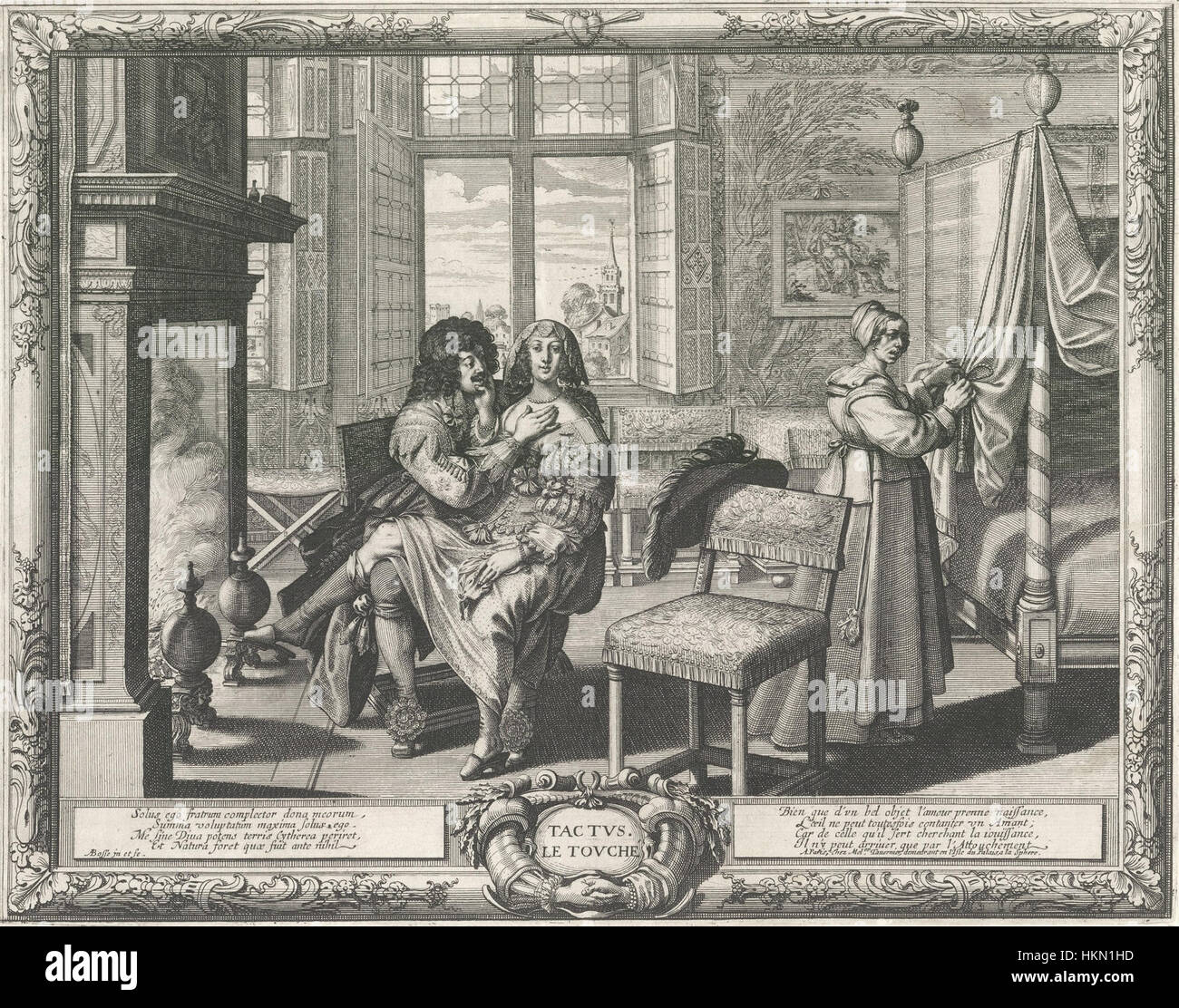 'Allegory of Touch' by artist Abraham Bosse presents a personification ...
