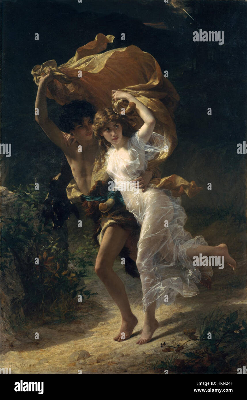 Pierre auguste cot the storm hi-res stock photography and images