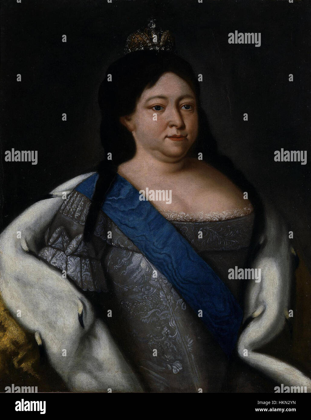 This portrait of Anna of Russia, an 18th-century depiction after Moor ...