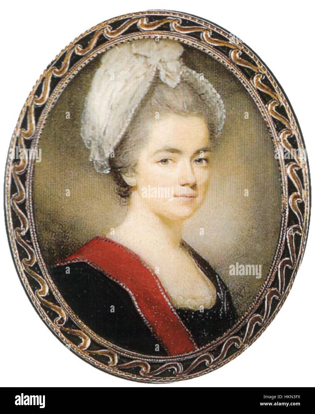 Catherine Dashkova by O.Humphrey (1770s, Hermitage) Stock Photo