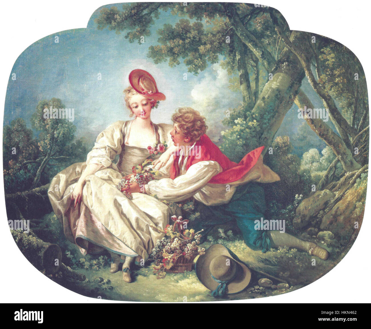Francois Boucher's 'Autumn' from 1755 is a masterpiece of Rococo art ...