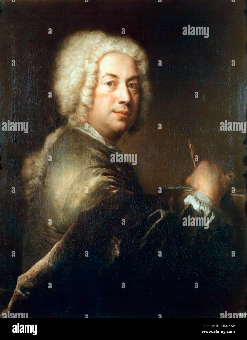 The *Autoritratto di Antoine Pesne* is a self-portrait by French Rococo ...