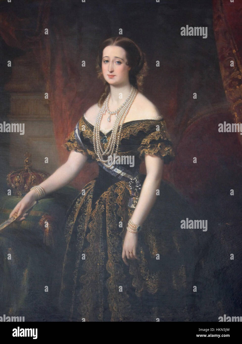 Empress Eugenie de Montijo of France Stock Photo
