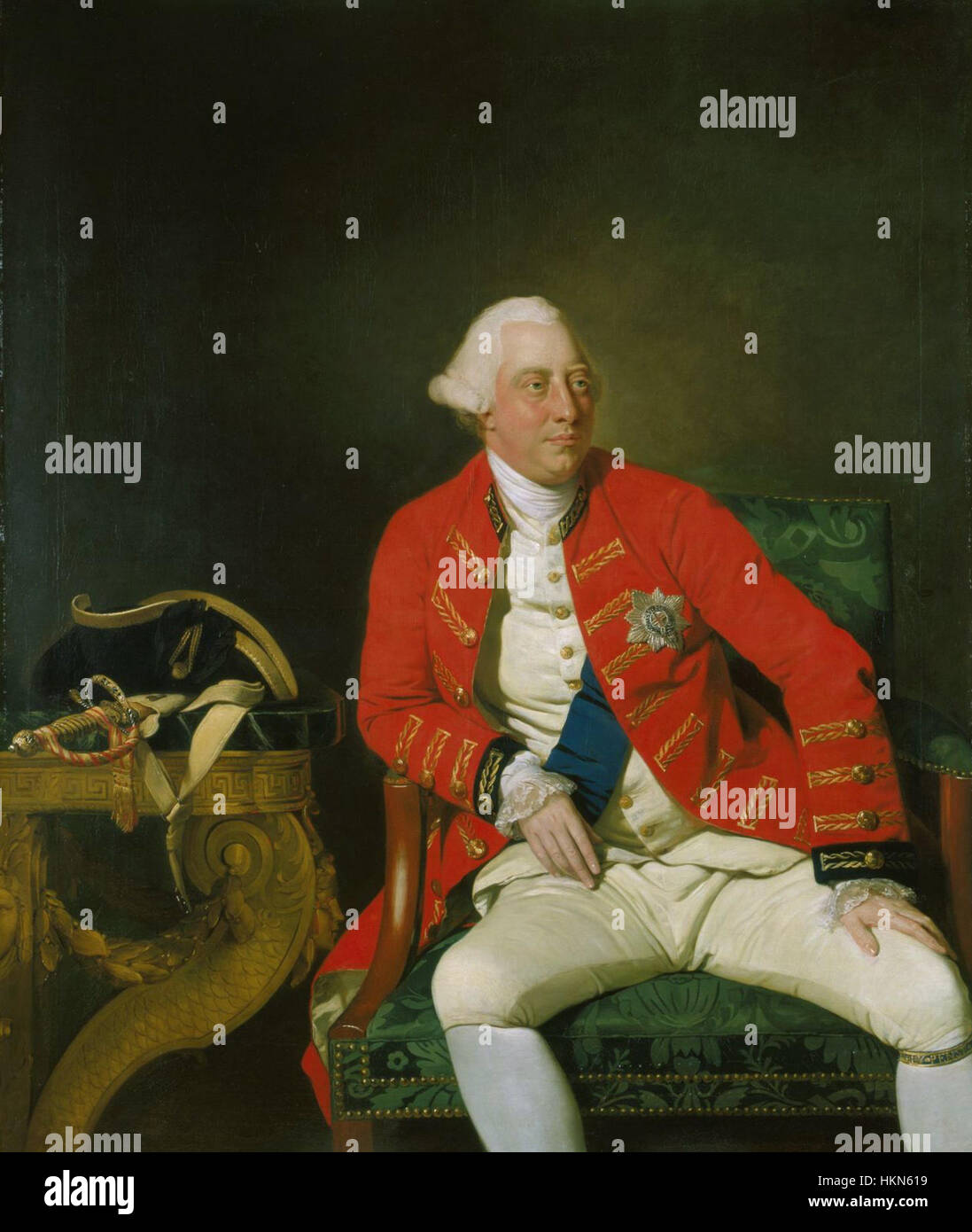 King George III of England by Johann Zoffany Stock Photo