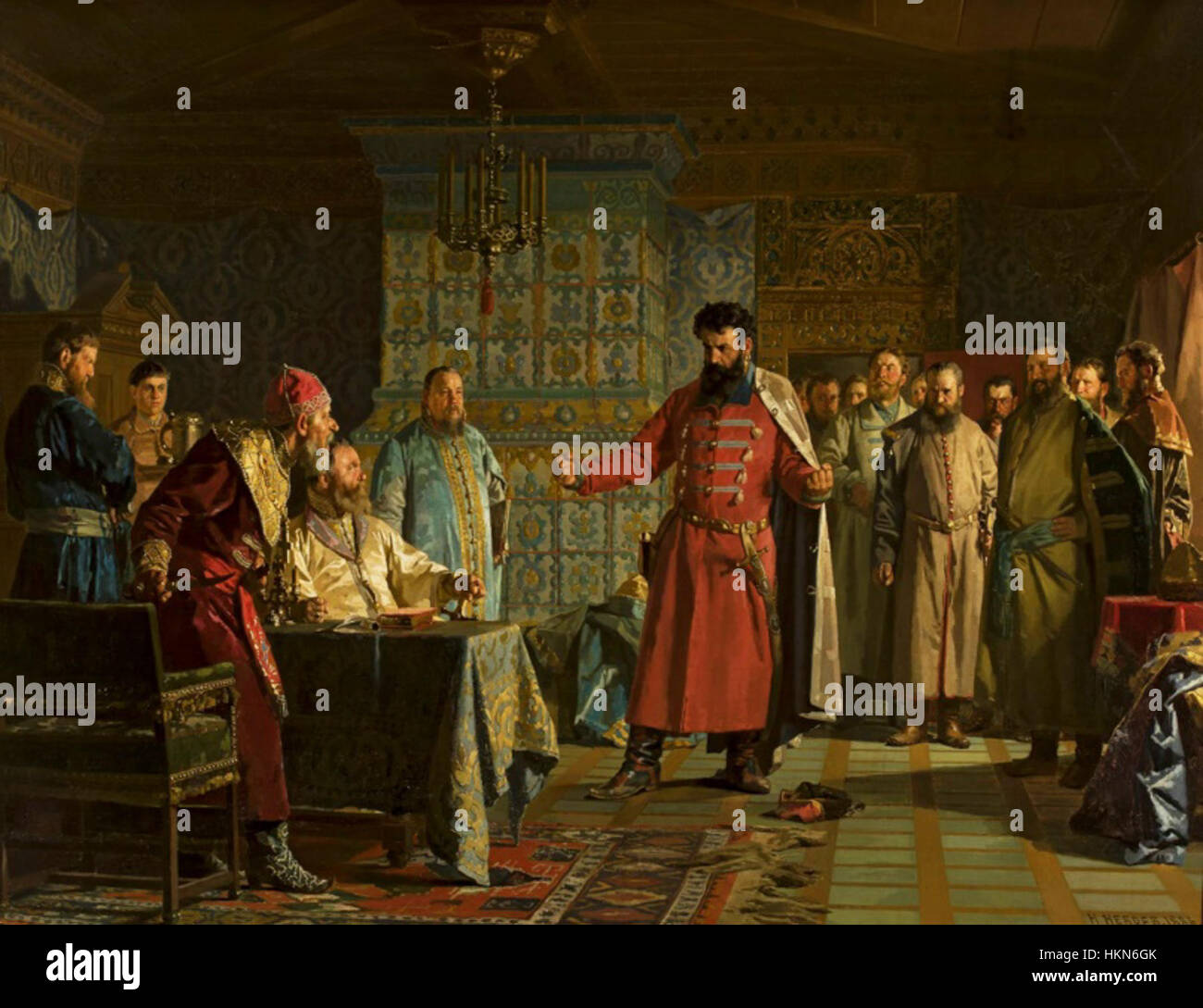 Nevrev Zakhary Lyapunov's quarrel with the Tsar Stock Photo