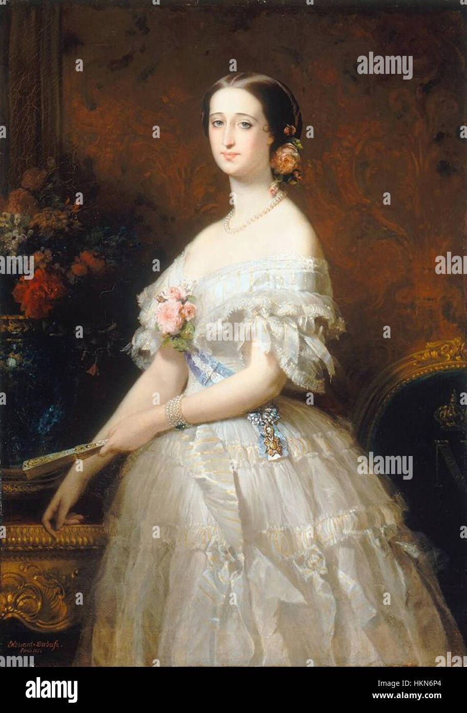 EdouardLouis Dubufe 001 Stock Photo Alamy