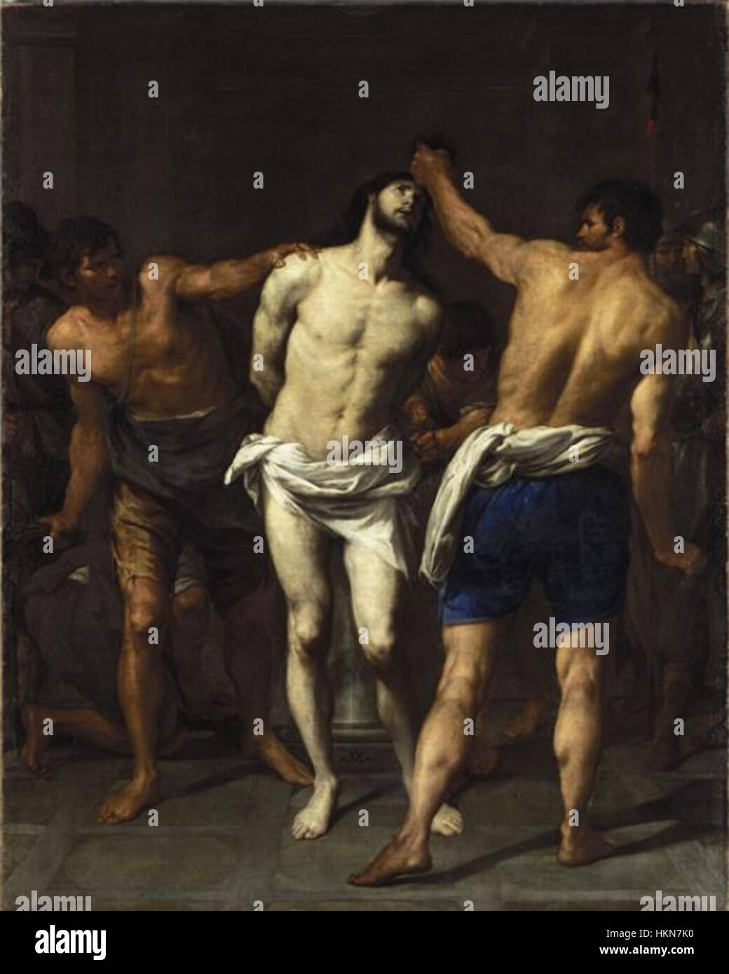 Andrea Vaccaro - The Flagellation of Christ Stock Photo