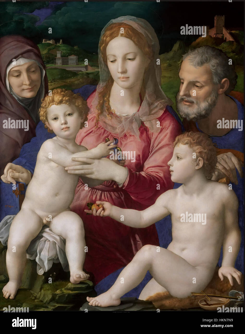 A Painting By Angelo Bronzino Renowned For His Mannerist Style The A Painting By Angelo Bronzino Renowned For His Mannerist Style The