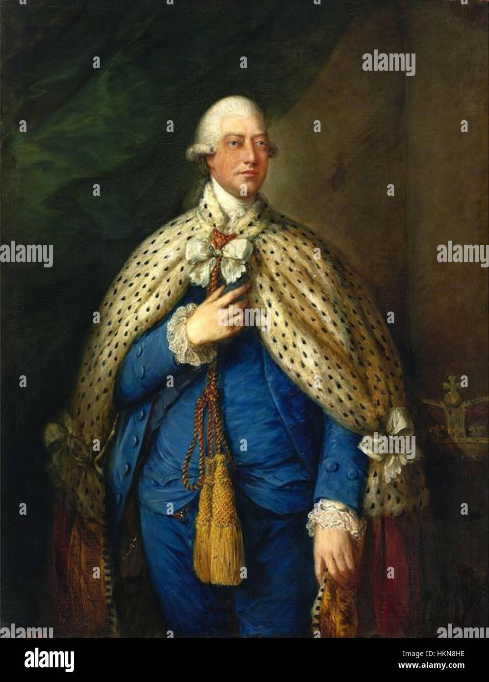 Gainsborough George III of the United Kingdom Stock Photo