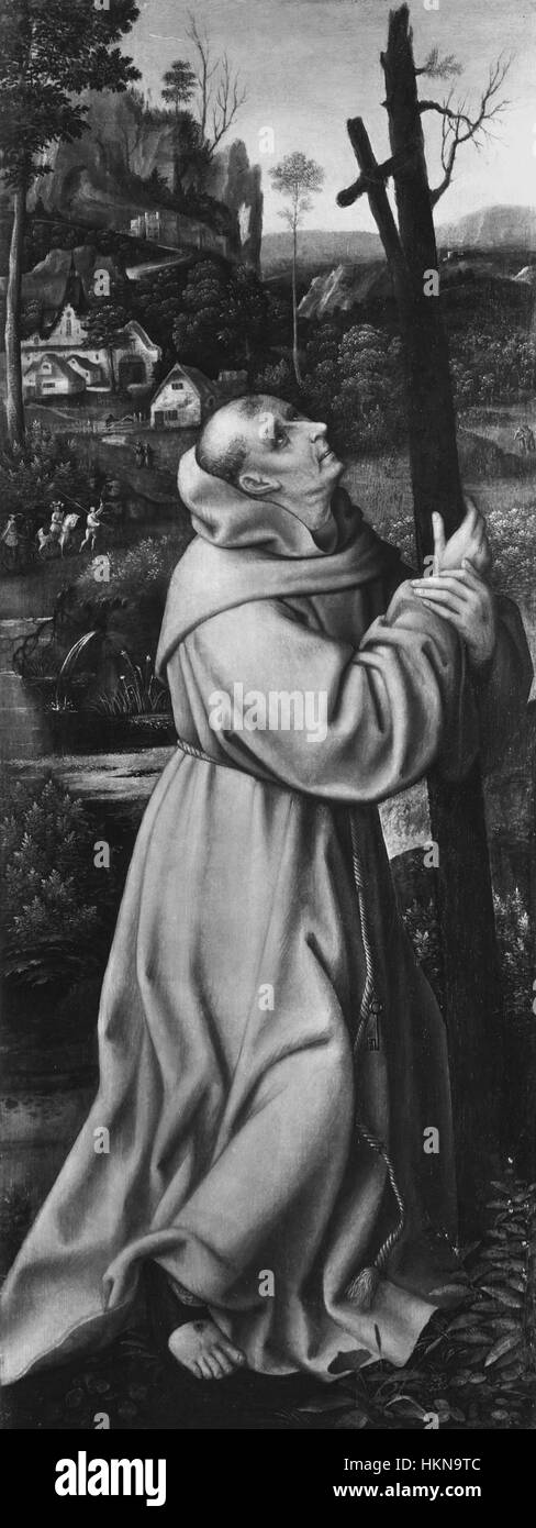 Master Of St Francis Of Assisi Black And White Stock Photos & Images 