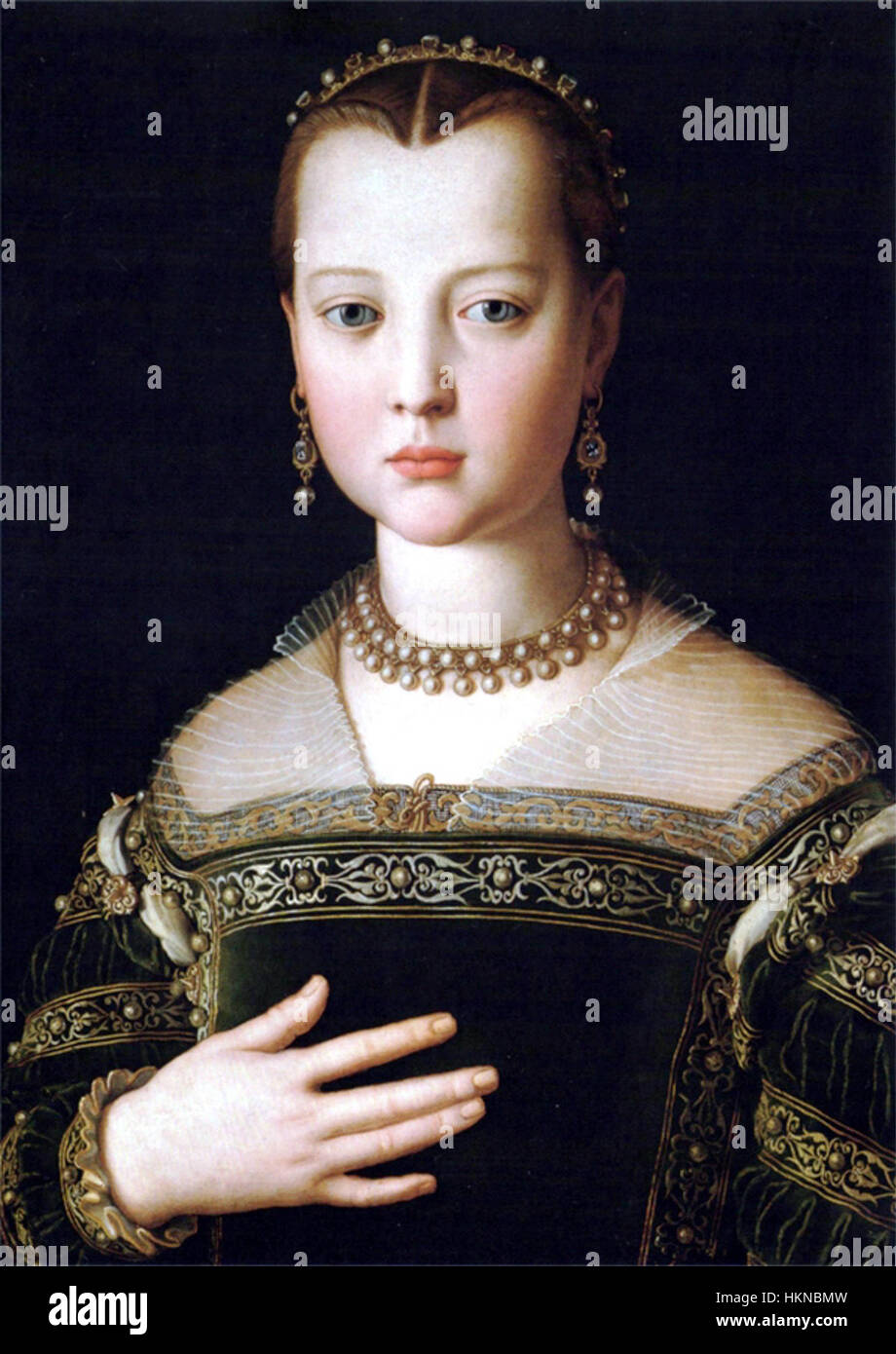 Agnolo Bronzino - Maria (di Cosimo I) de' Medici Stock Photo
